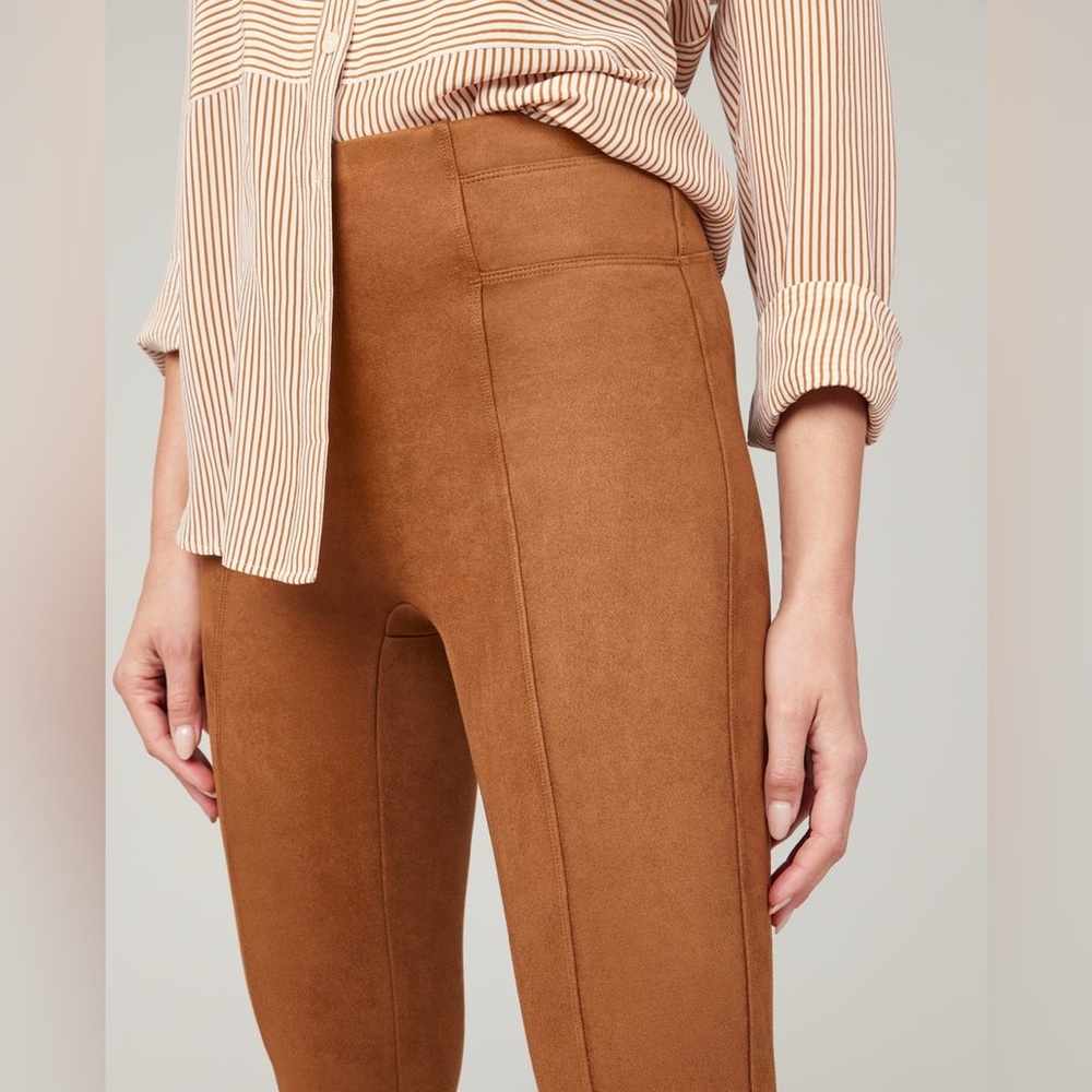 SPANX Faux Suede Leggings Caramel Size 2X